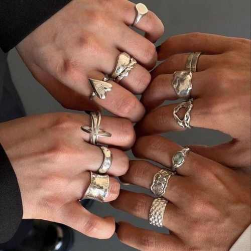 Y2K Silver Rings