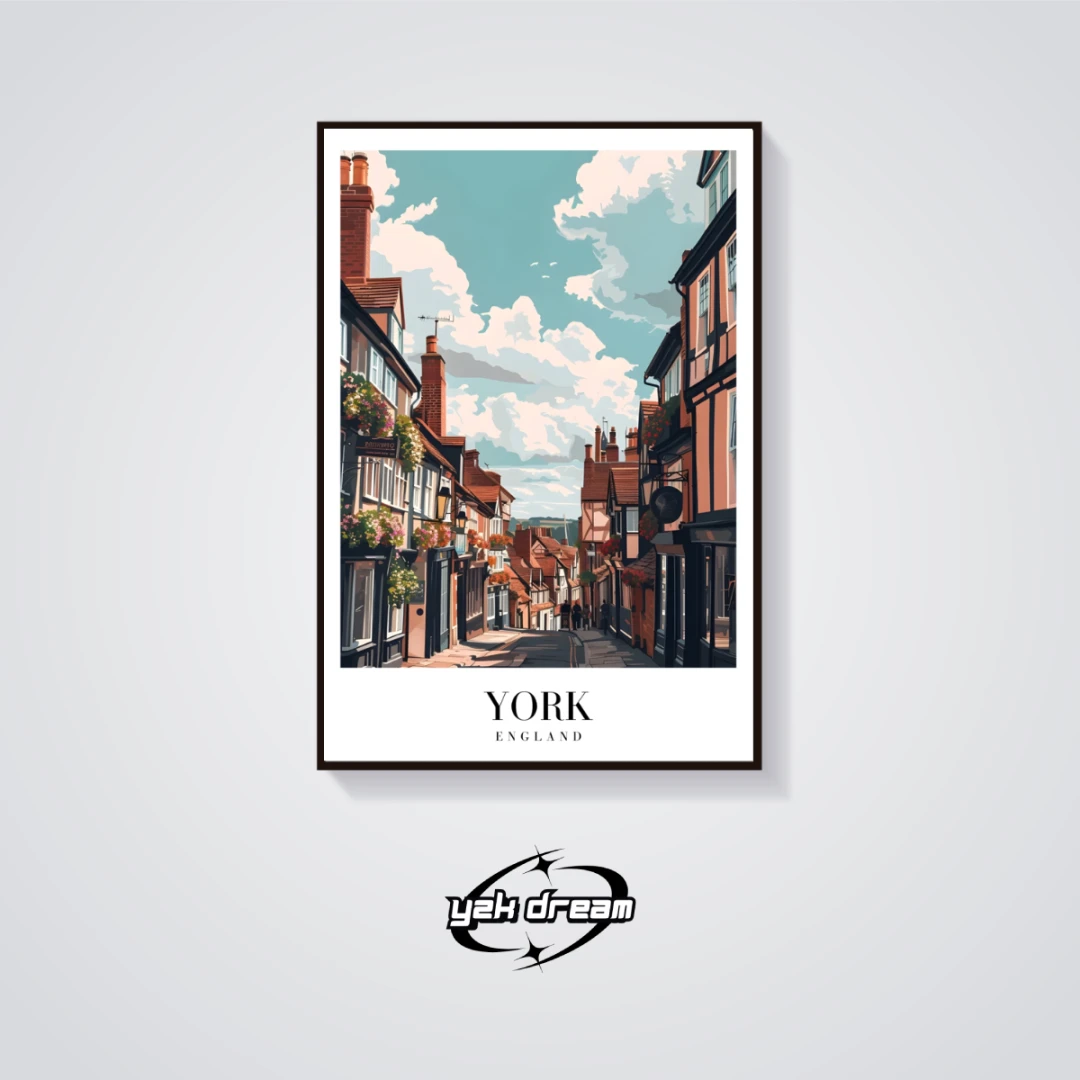 Vintage York Street Poster