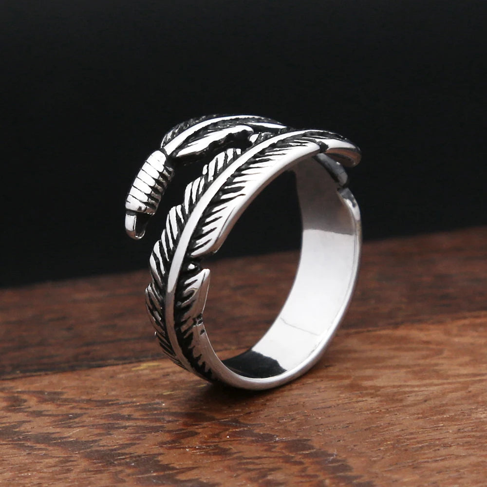 Aesthetic Feather Ring