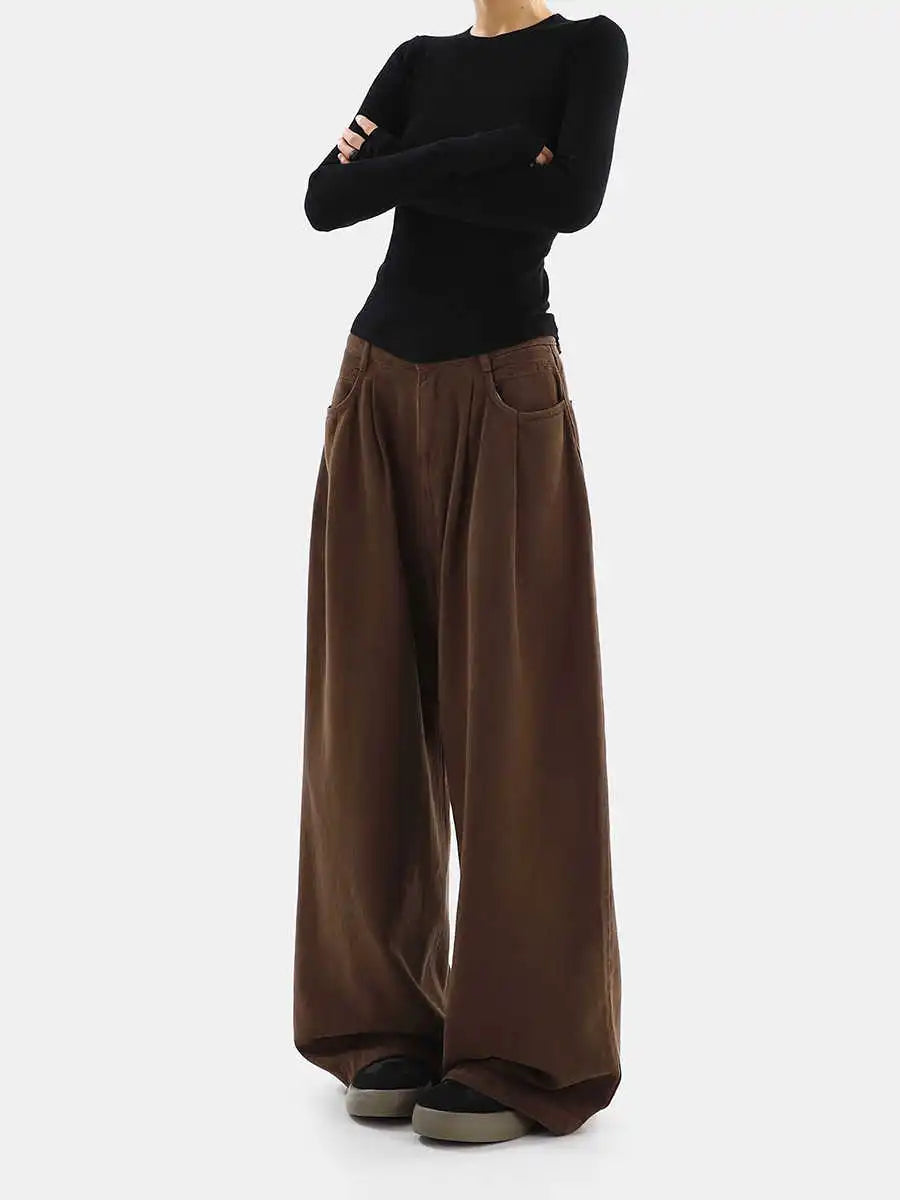Baggy Brown Y2K Womens Jeans