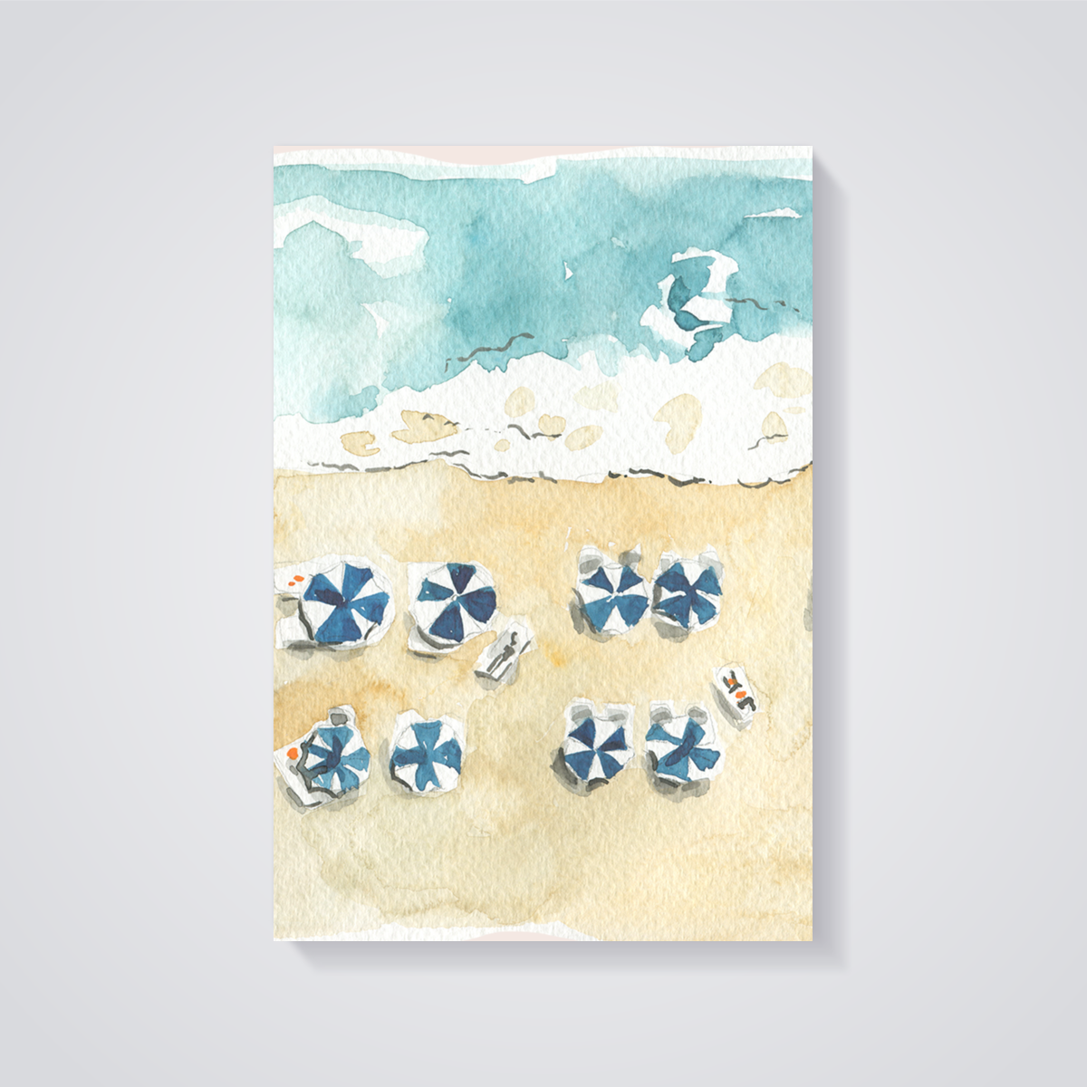 Beach Umbrellas View Poster