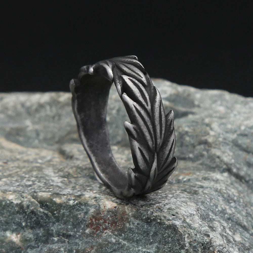 Black Ears of Wheat Ring