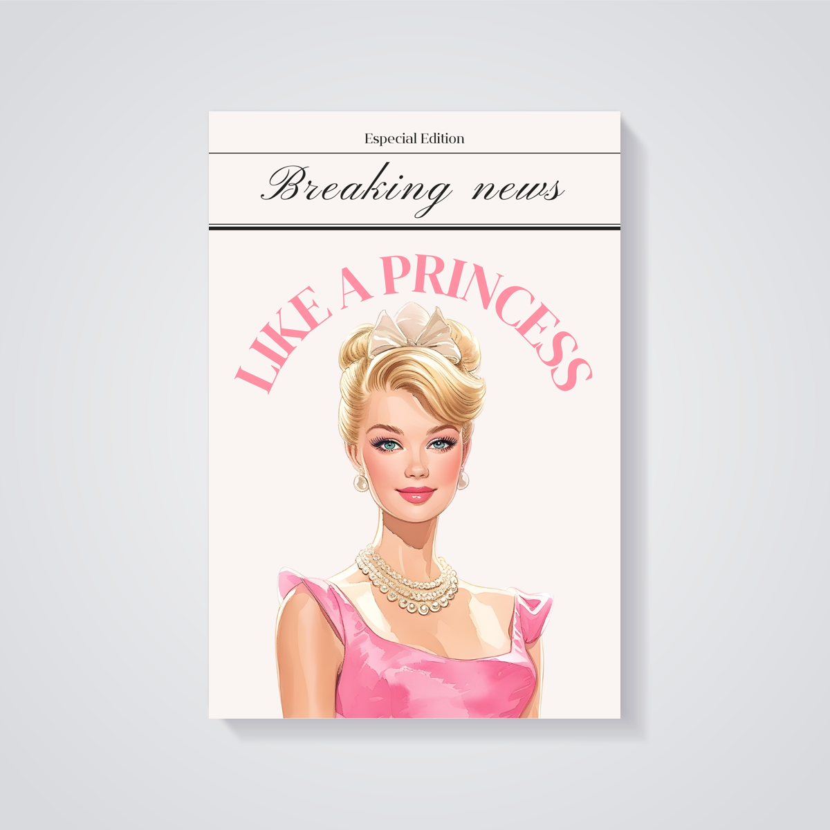 Blonde Princess Coquette Poster