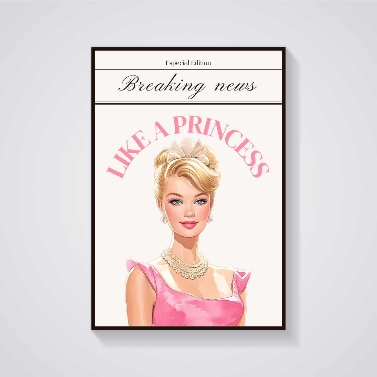 Blonde Princess Coquette Poster