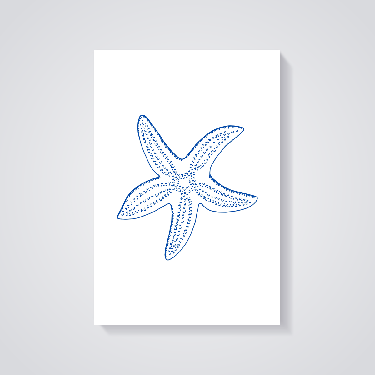 Blue Starfish Poster