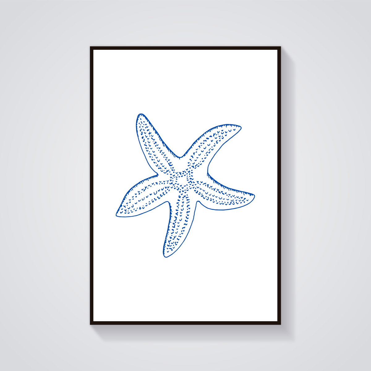 Blue Starfish Poster