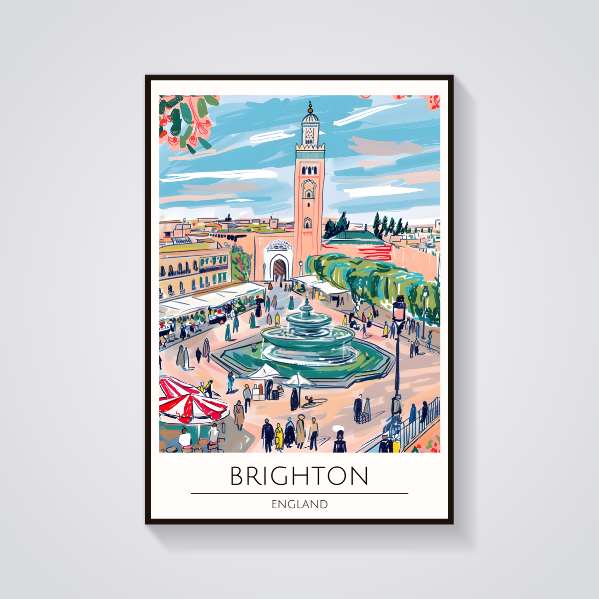 Brighton Fountain Square Poster