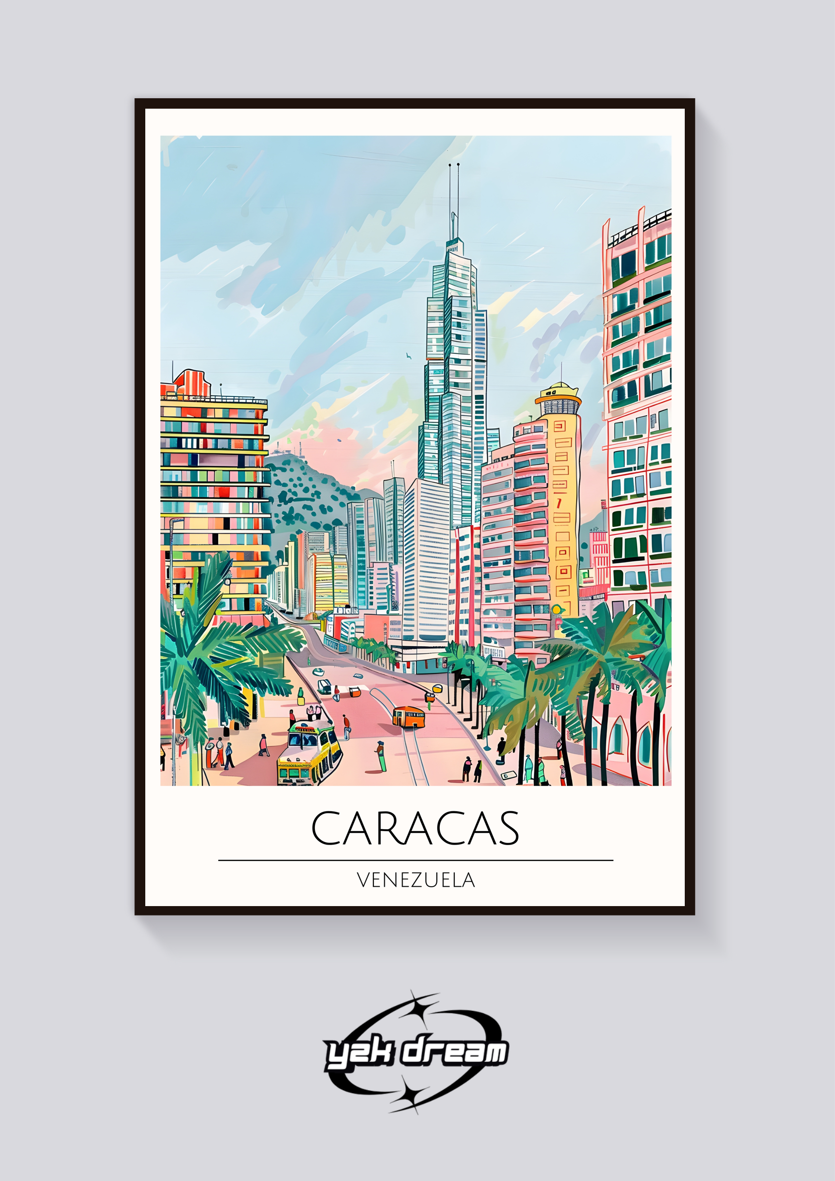 Caracas Cityscape Poster