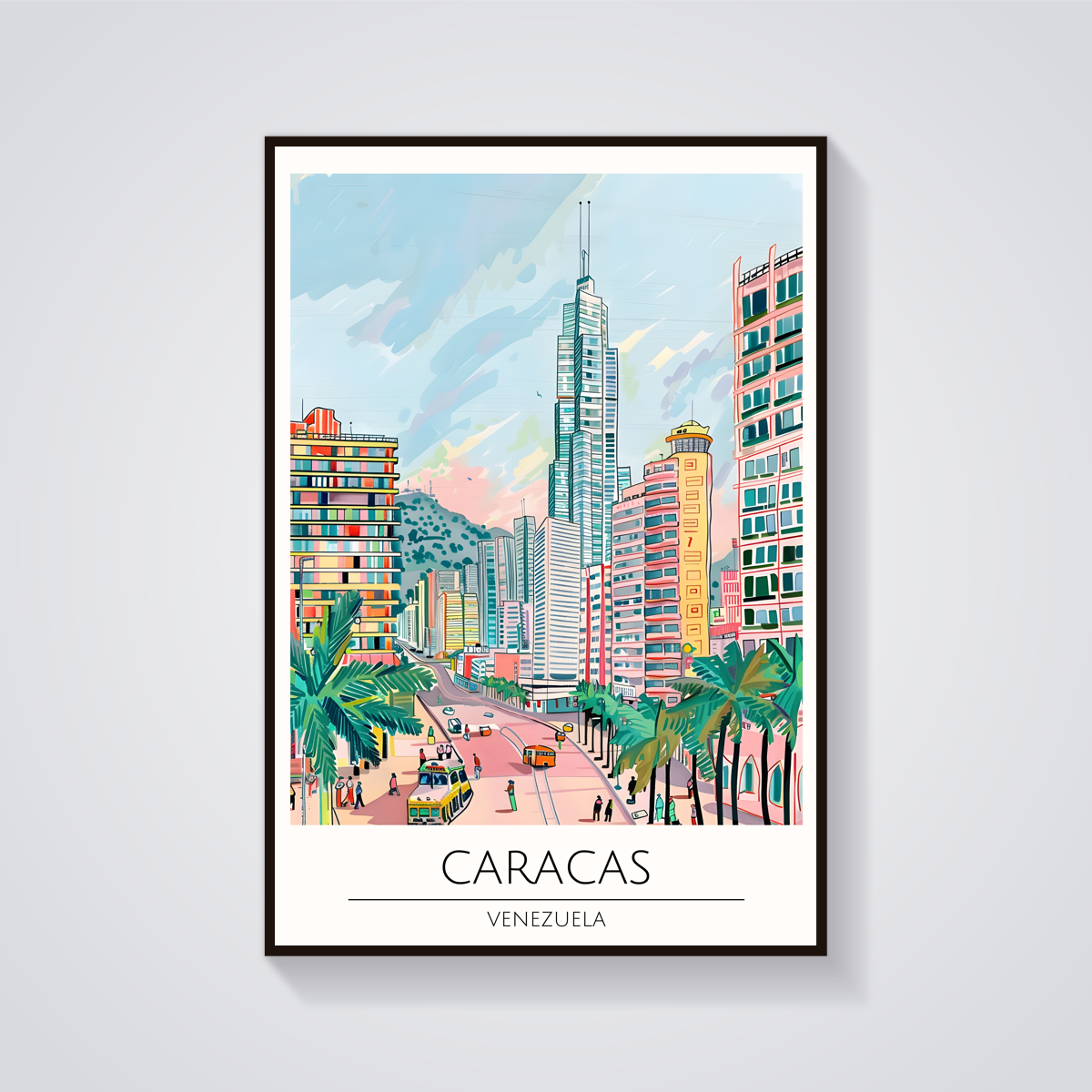 Caracas Cityscape Poster