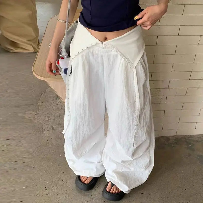 Cargo Wide Leg Y2K Parachute Trousers