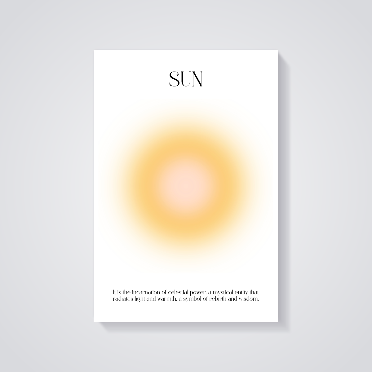 Celestial Sun Art Poster