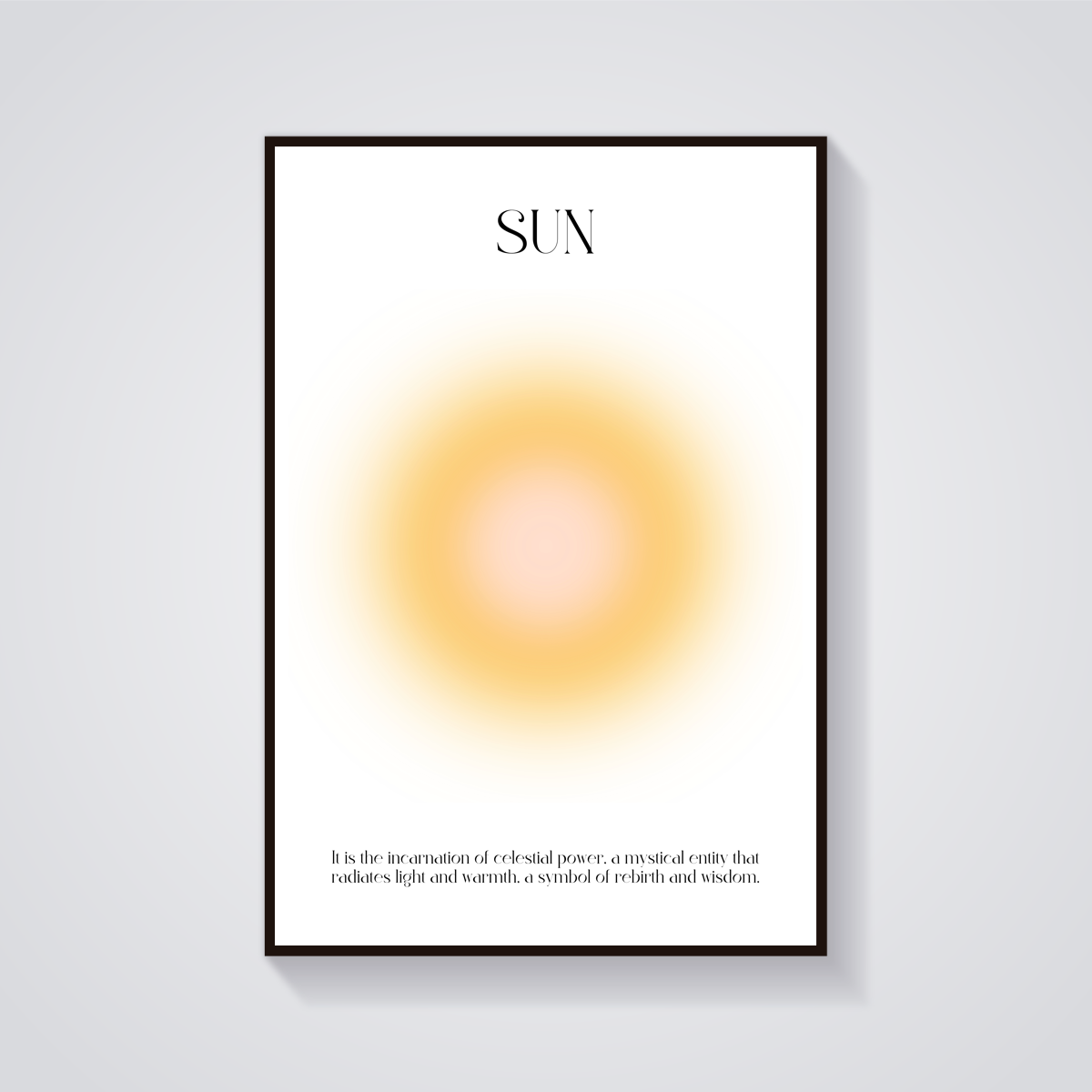 Celestial Sun Art Poster