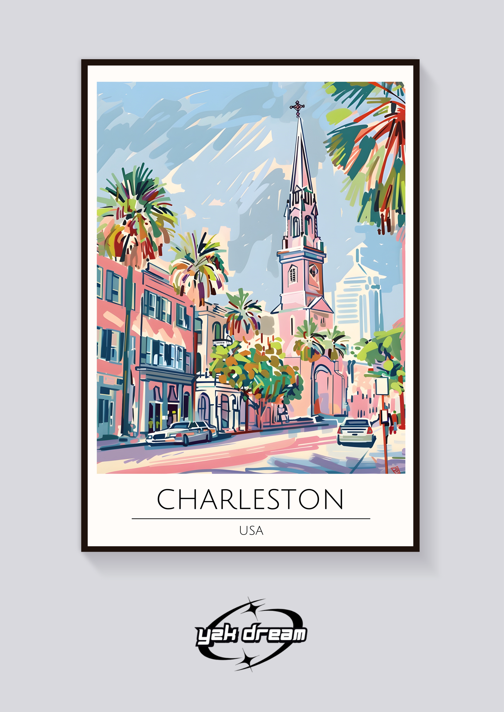 Charleston Church Street Poster