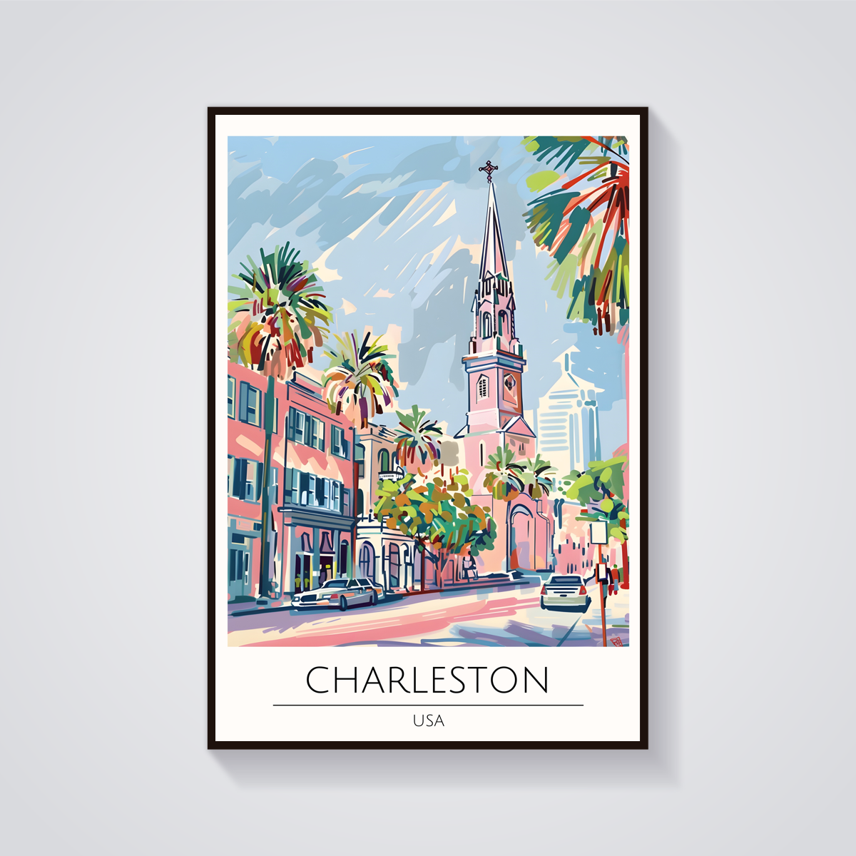 Charleston Church Street Poster