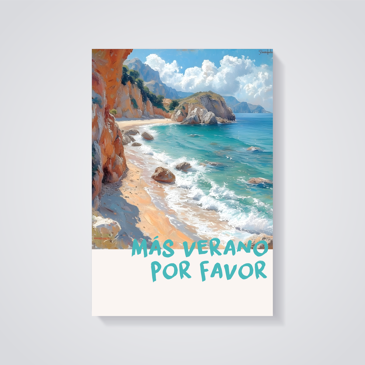 Coastal Cliffs Beach Poster