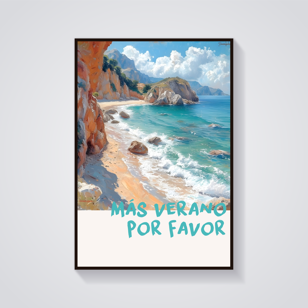 Coastal Cliffs Beach Poster