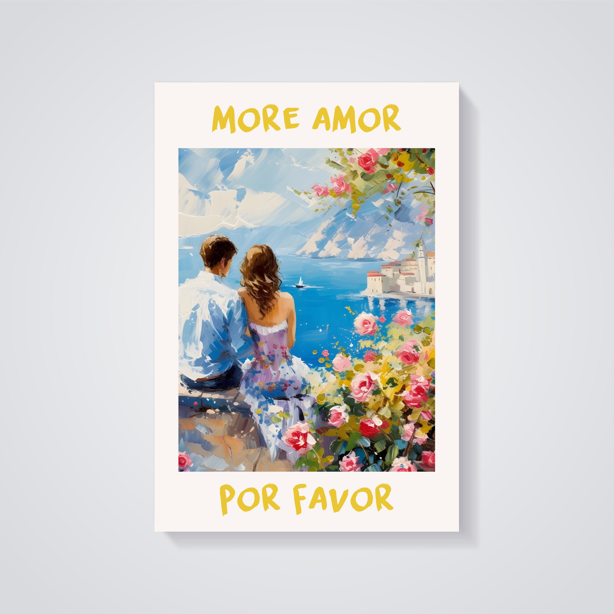 Coastal Couple Amor Poster