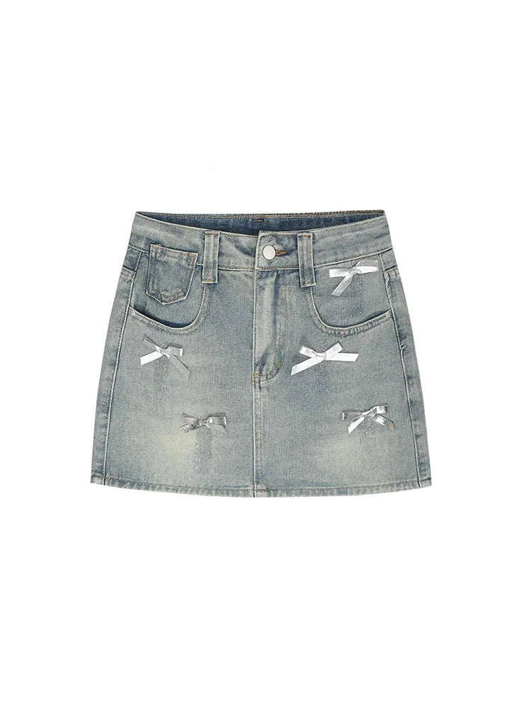 Coquette Y2K Mini Bows Mini Skirt