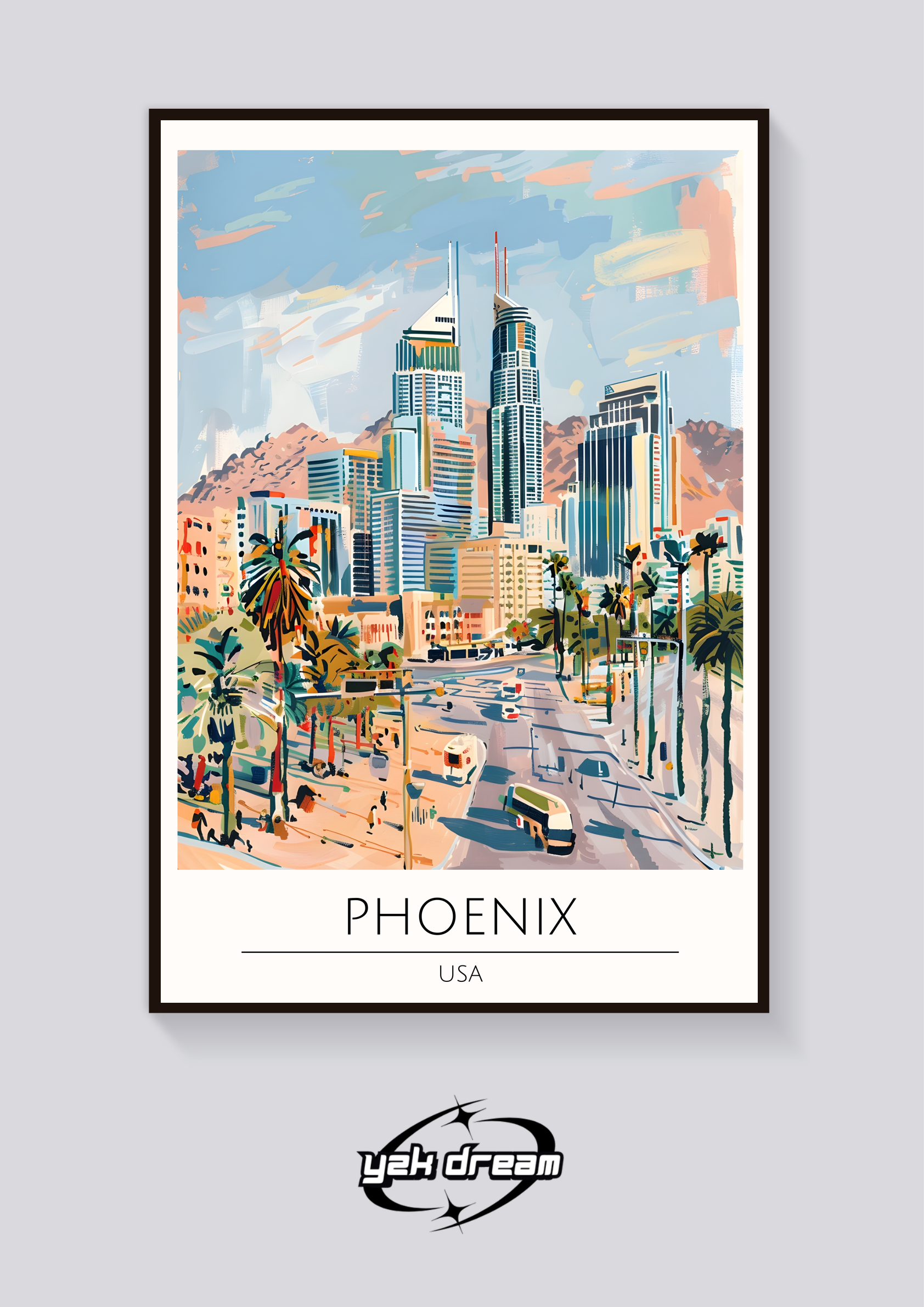 Downtown Phoenix Art Deco Poster