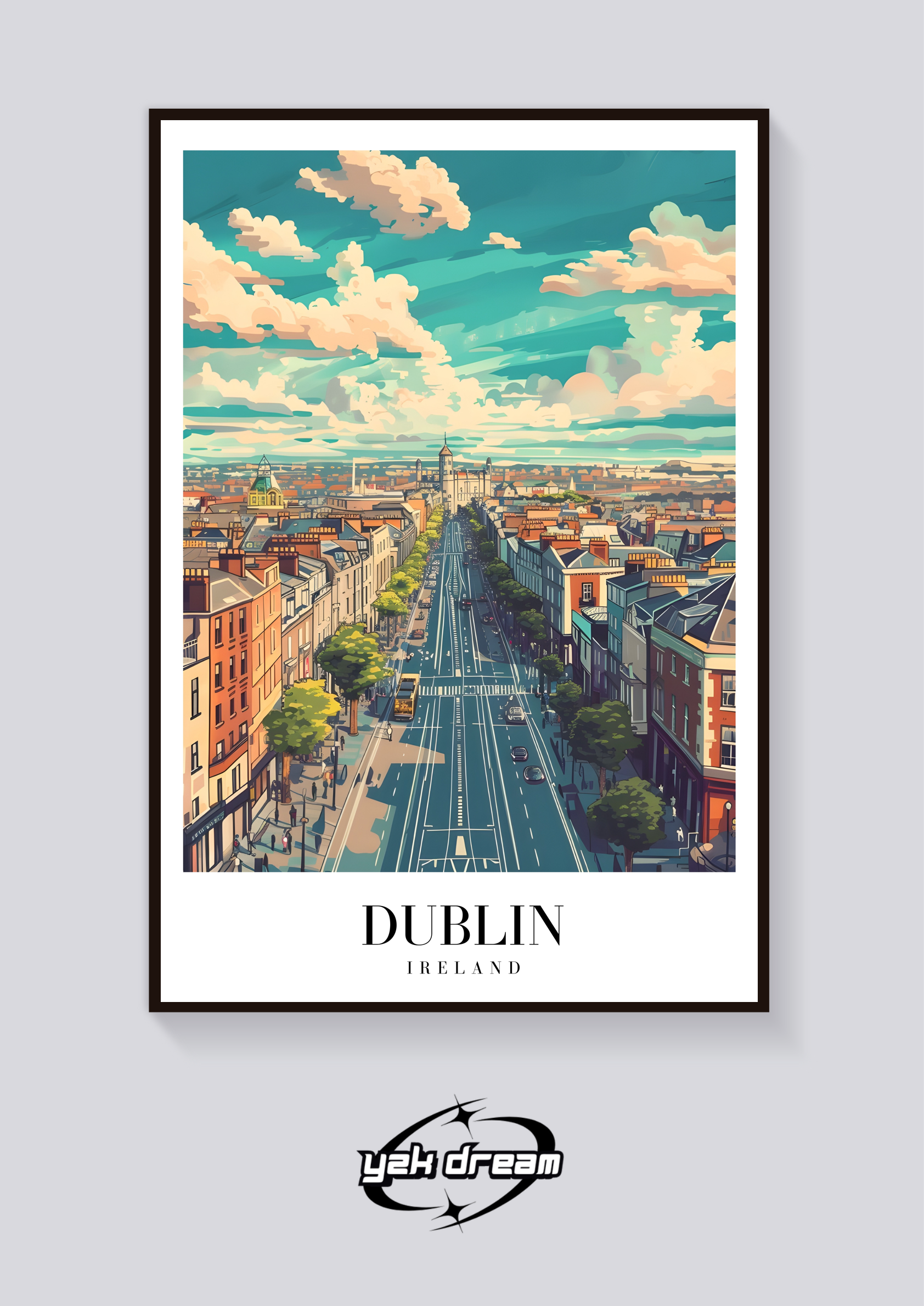 Dublin Street View Poster
