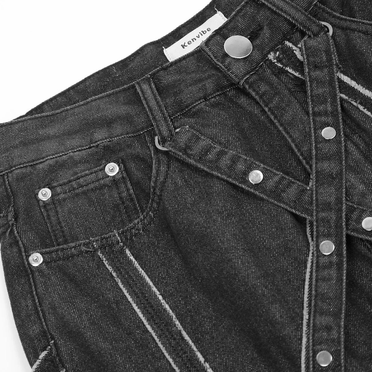 Embroidered Spider Web Y2K Jeans