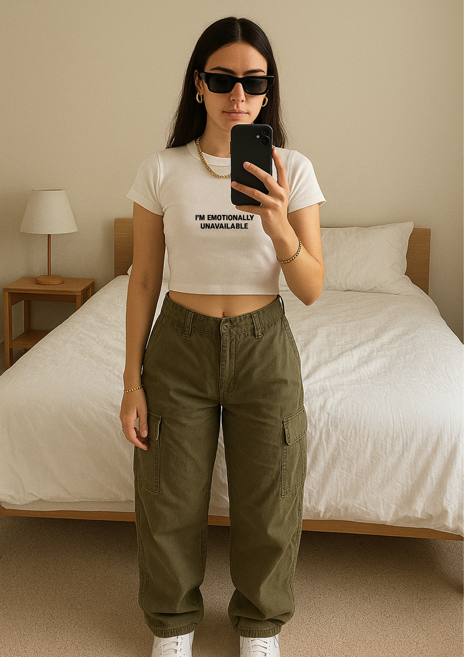 Emotionally Unavailable Graphic Baby Tee