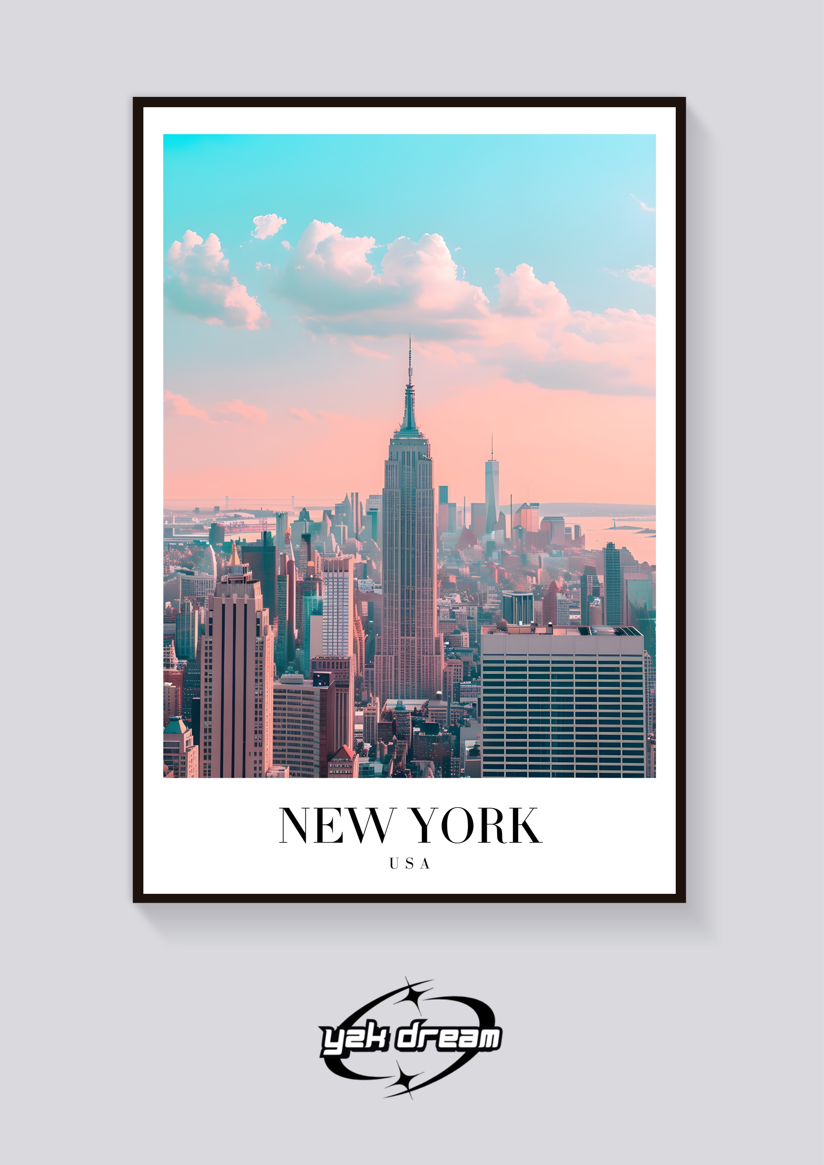 Empire State Vintage Poster