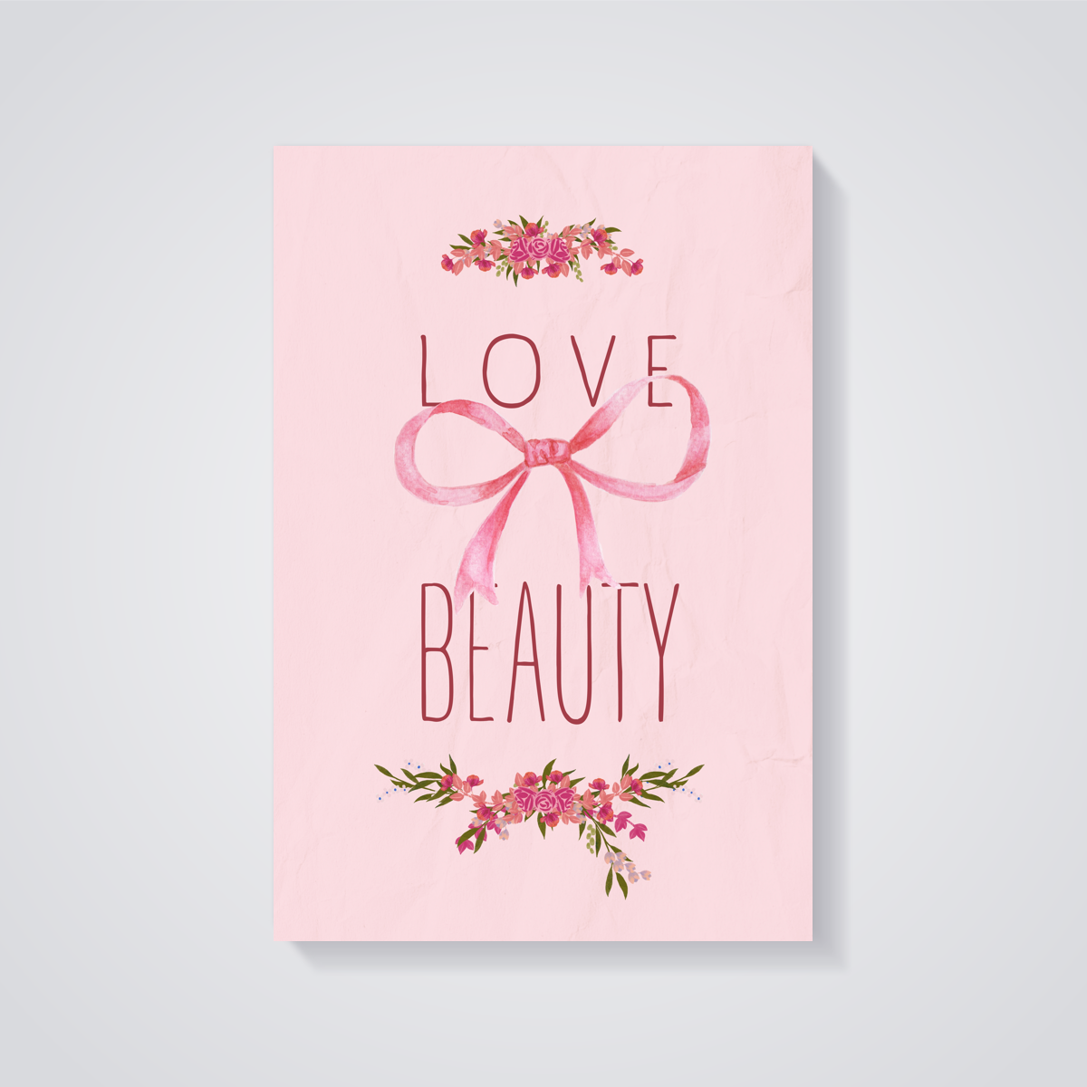 Floral Love Beauty Poster