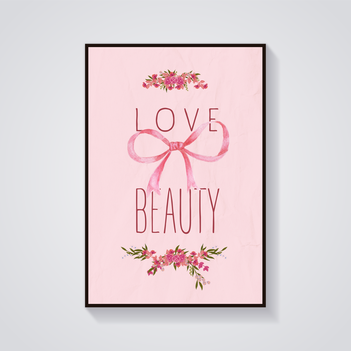 Floral Love Beauty Poster