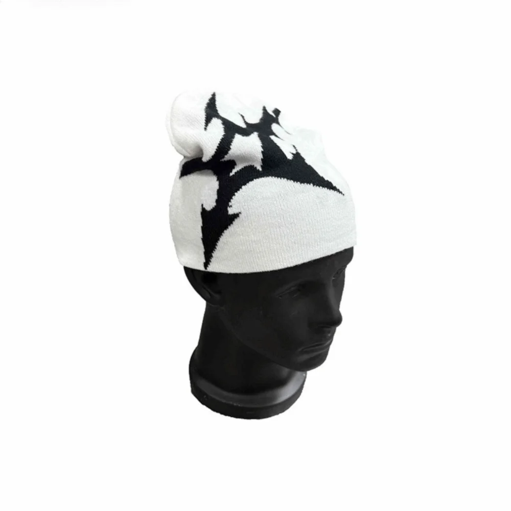Gothic Y2K Shuriken Graphic Beanie