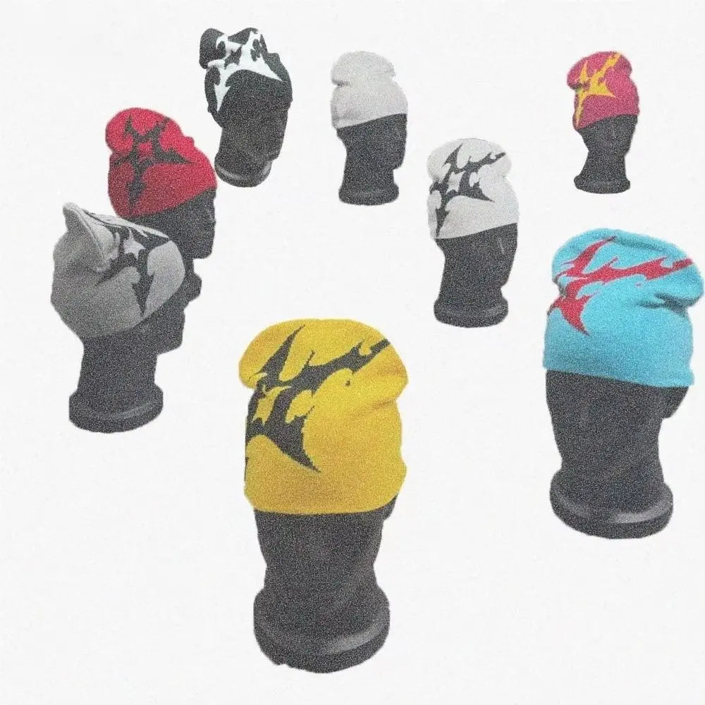 Gothic Y2K Shuriken Graphic Beanie