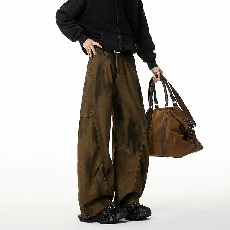 Grunge Y2K Baggy Wide Leg Cargo Trousers