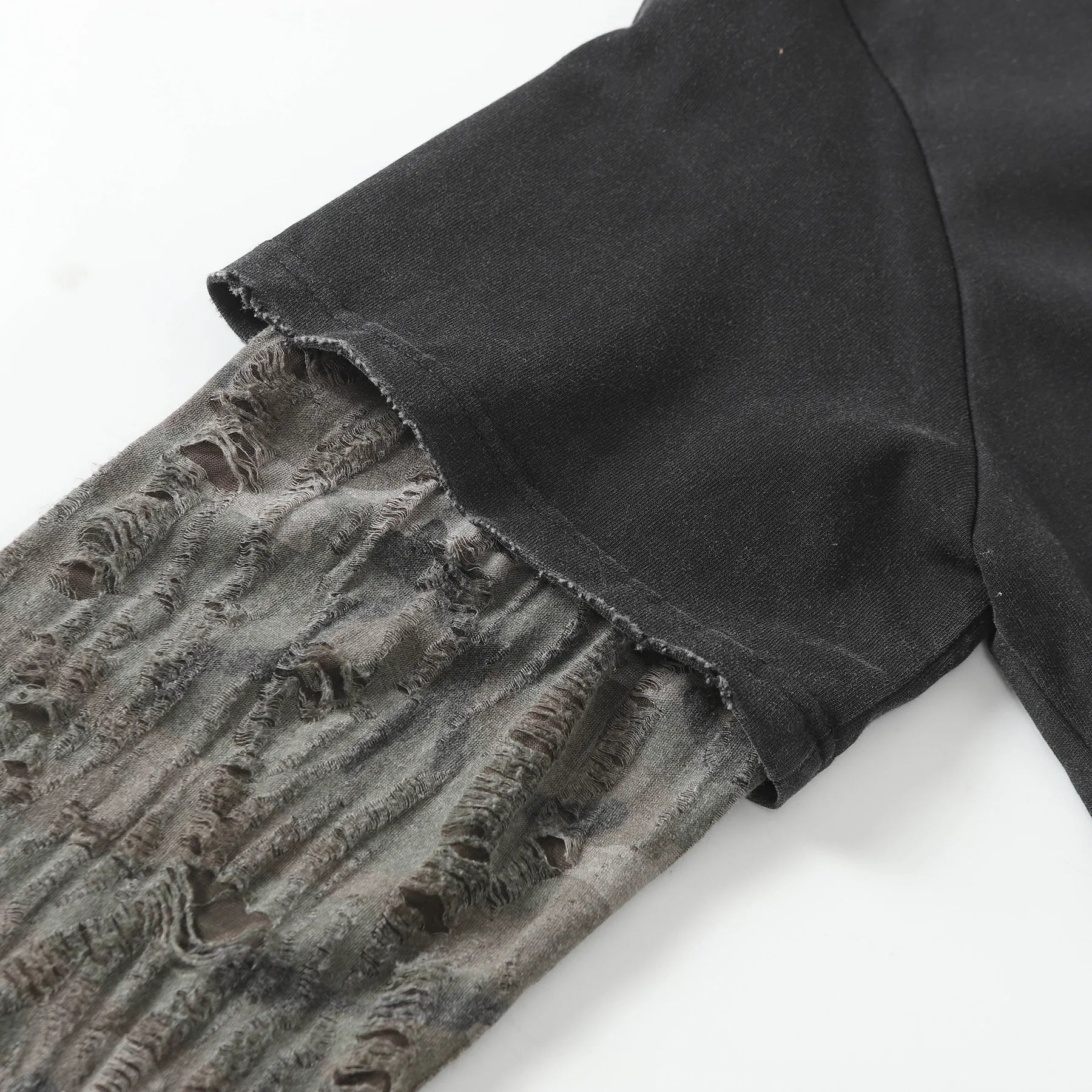 Grunge Y2K Mock Layered Long Sleeve Top