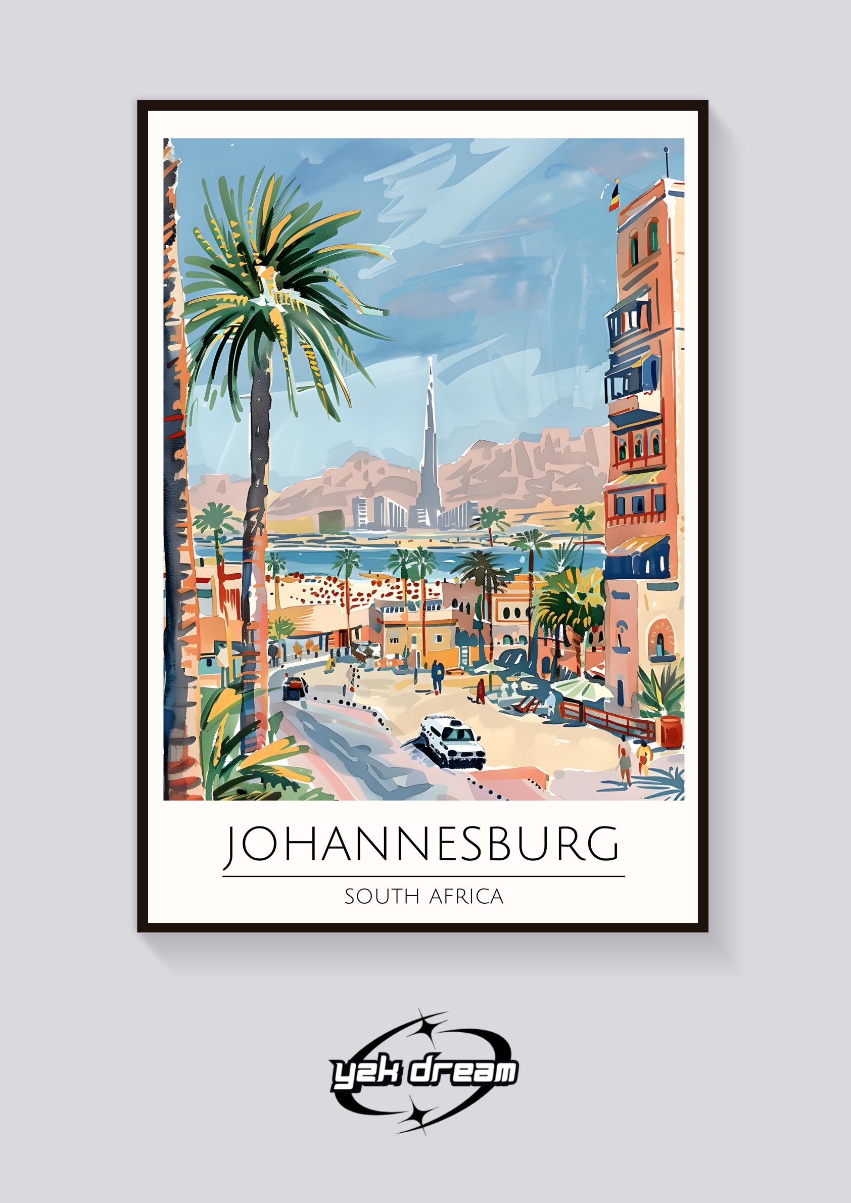 Johannesburg Skyline Poster