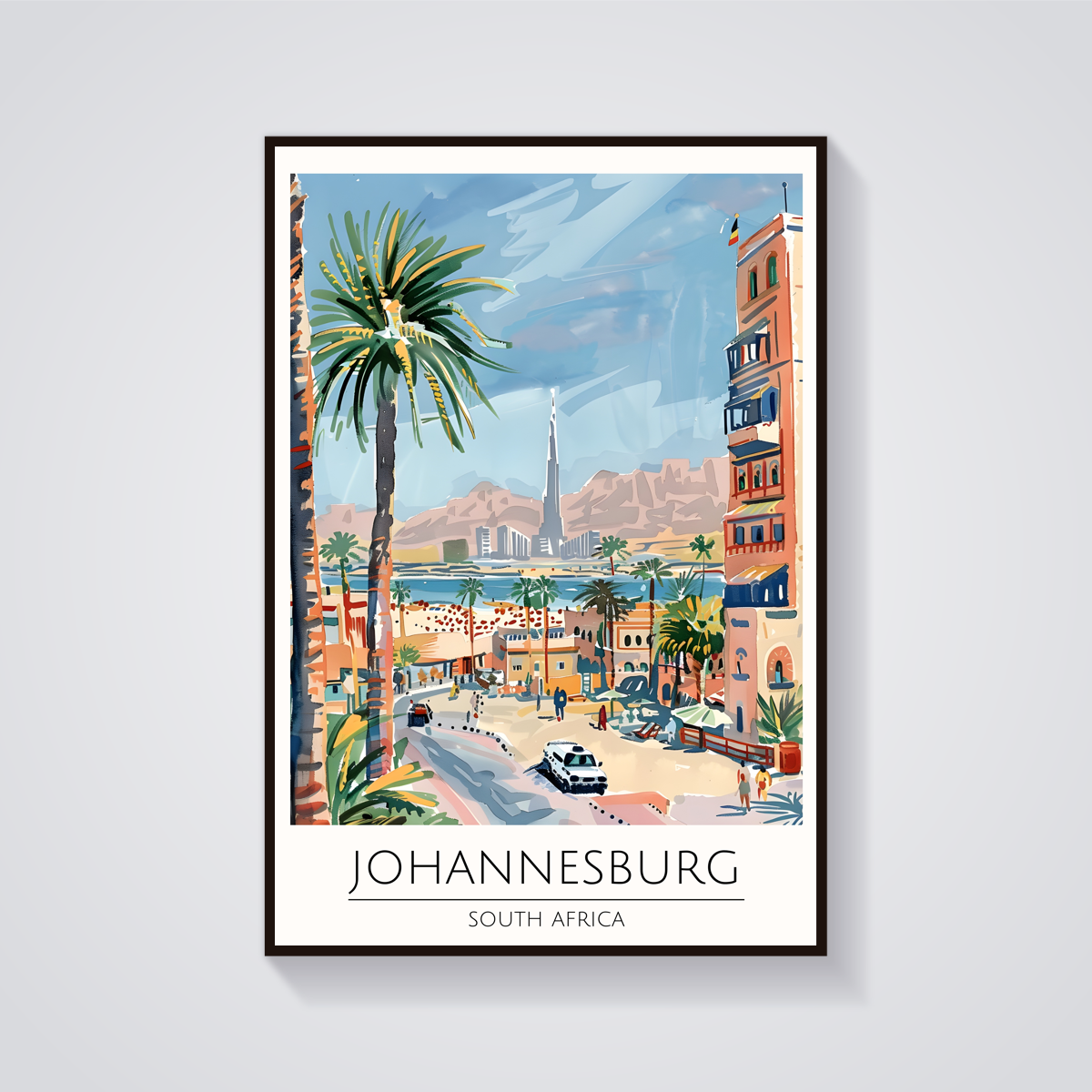 Johannesburg Skyline Poster