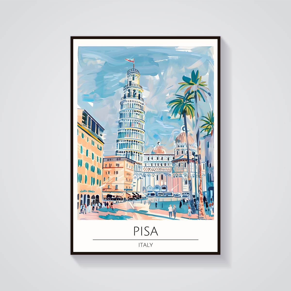Leaning Tower of Pisa Poster