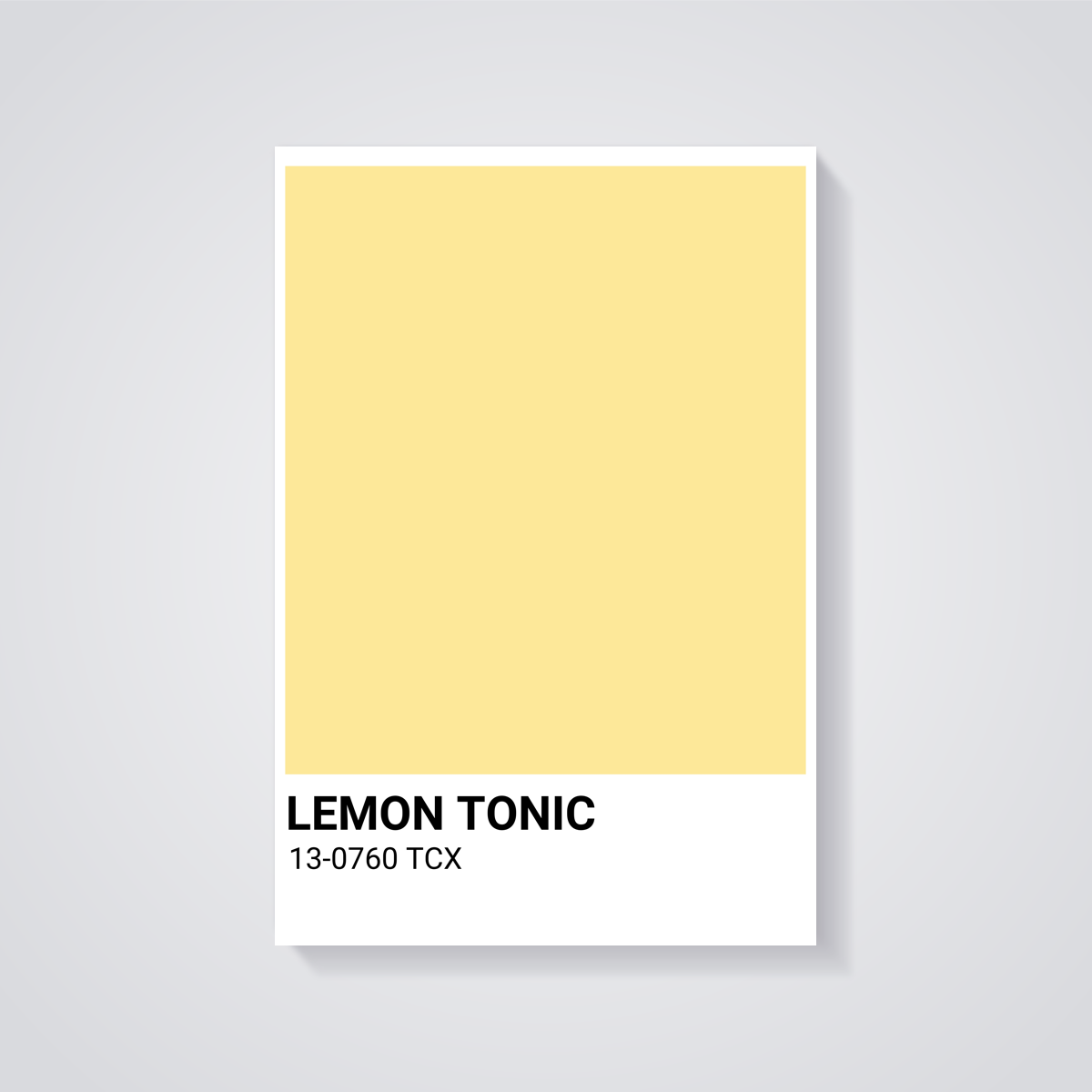 Lemon Tonic Pantone Poster
