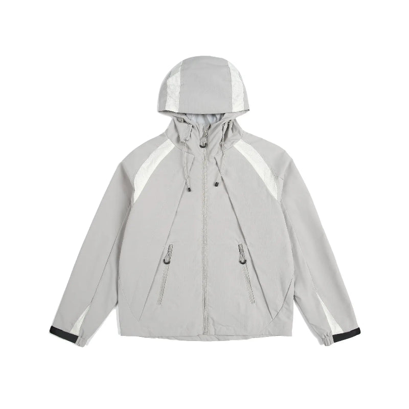 Lightweight Breathable Y2K Hooded Windbreaker Jacket Coat