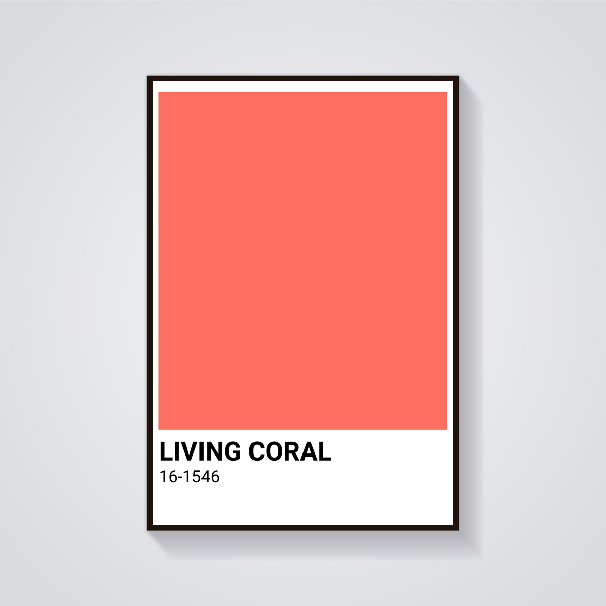 Living Coral Pantone Poster