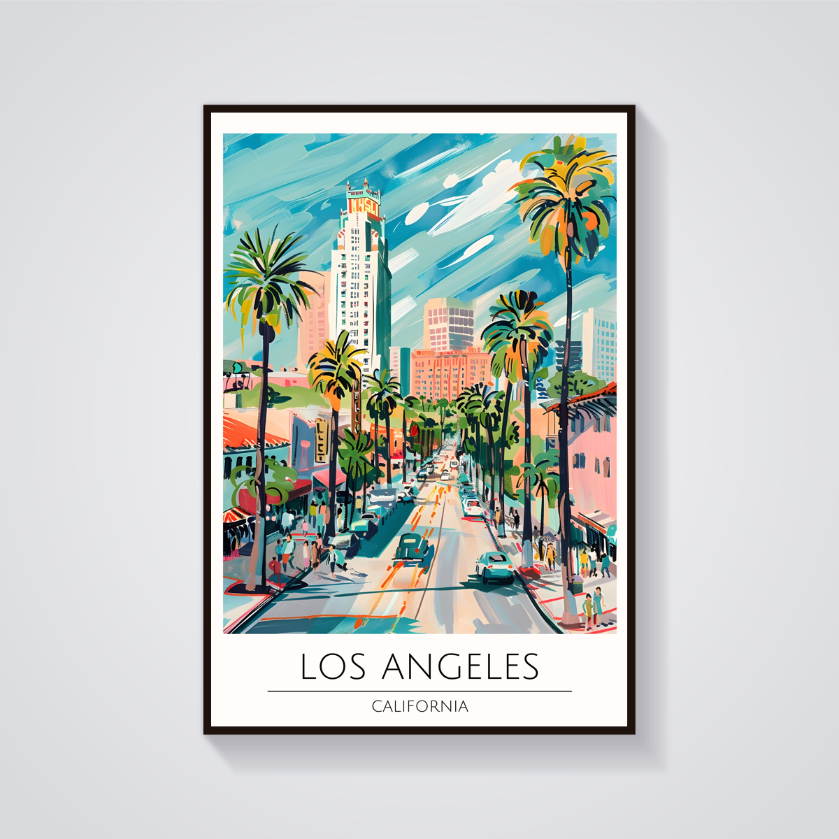 Los Angeles Skyline Poster