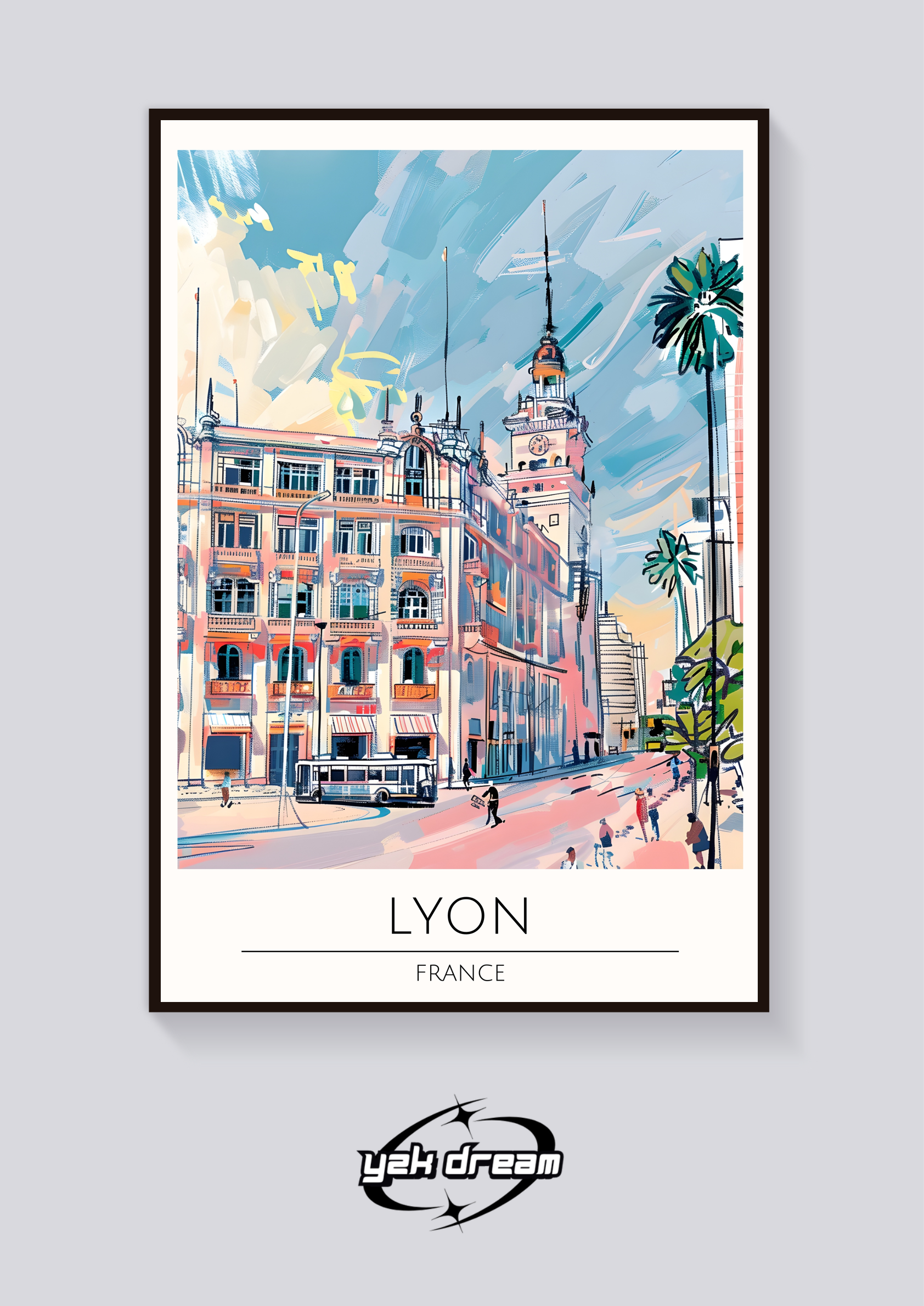 Lyon Clock Tower Poster