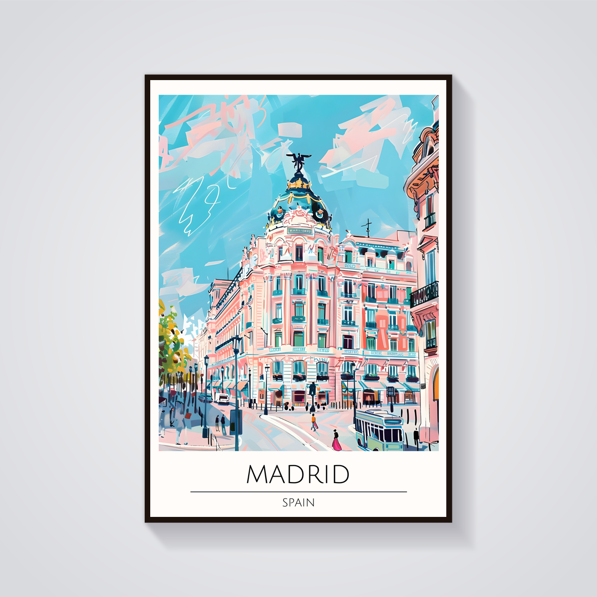 Madrid Metropolis Building Poster