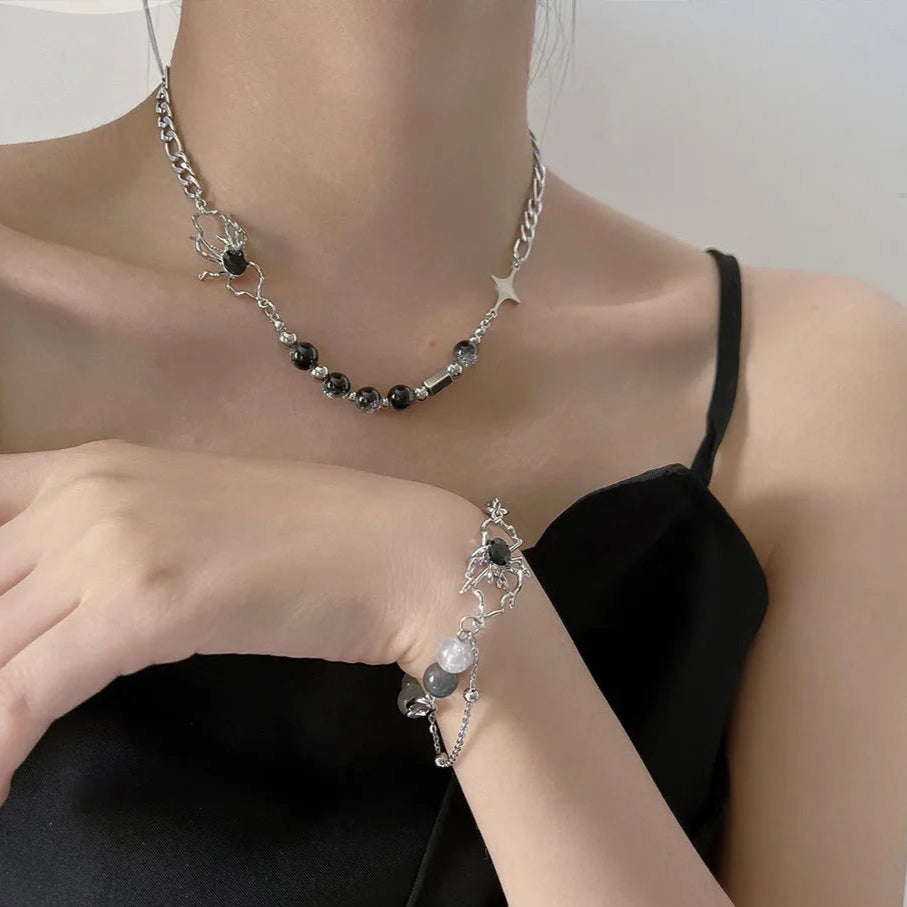 Matching Spider Necklace and Band