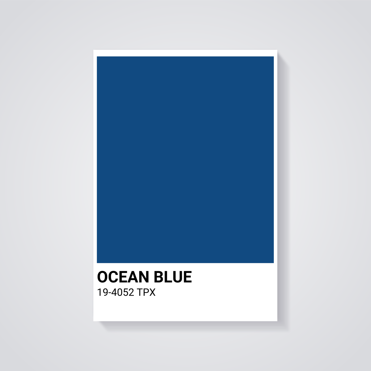 Ocean Blue Color Poster