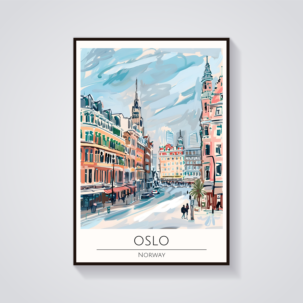 Oslo Cityscape Poster