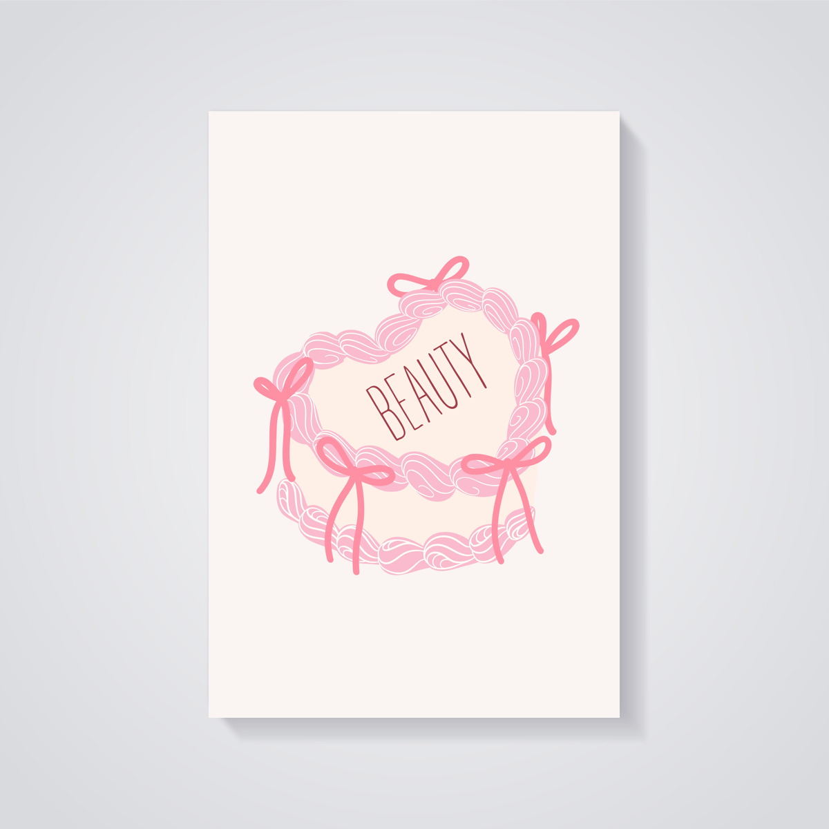 Pink Beauty Cake Poster
