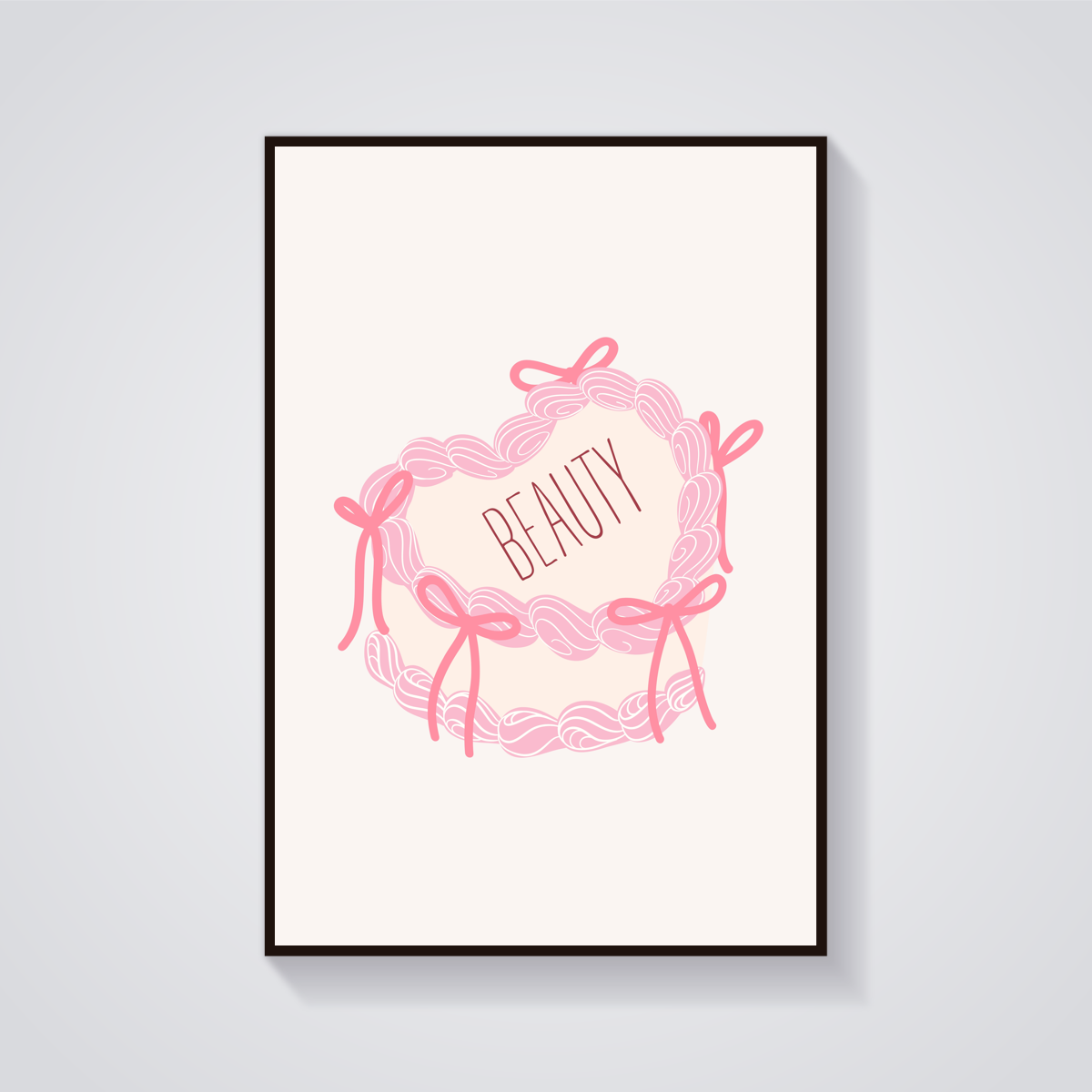 Pink Beauty Cake Poster
