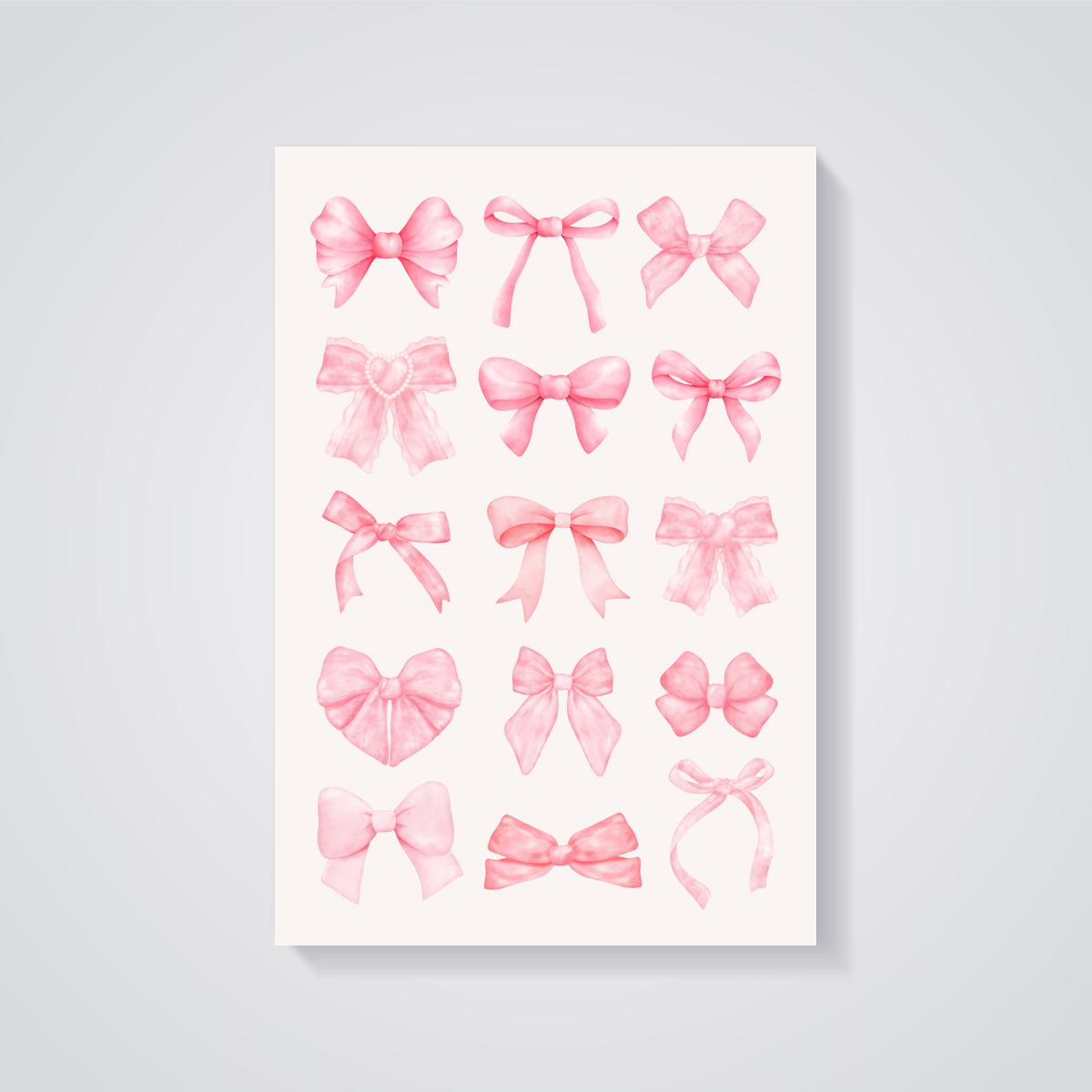 Pink Bows Coquette Poster