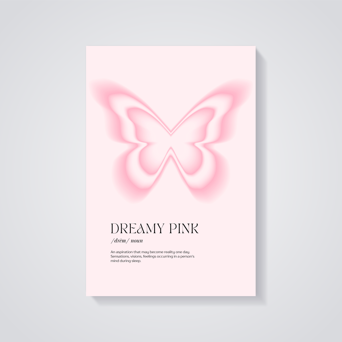 Pink Butterfly Dream Poster