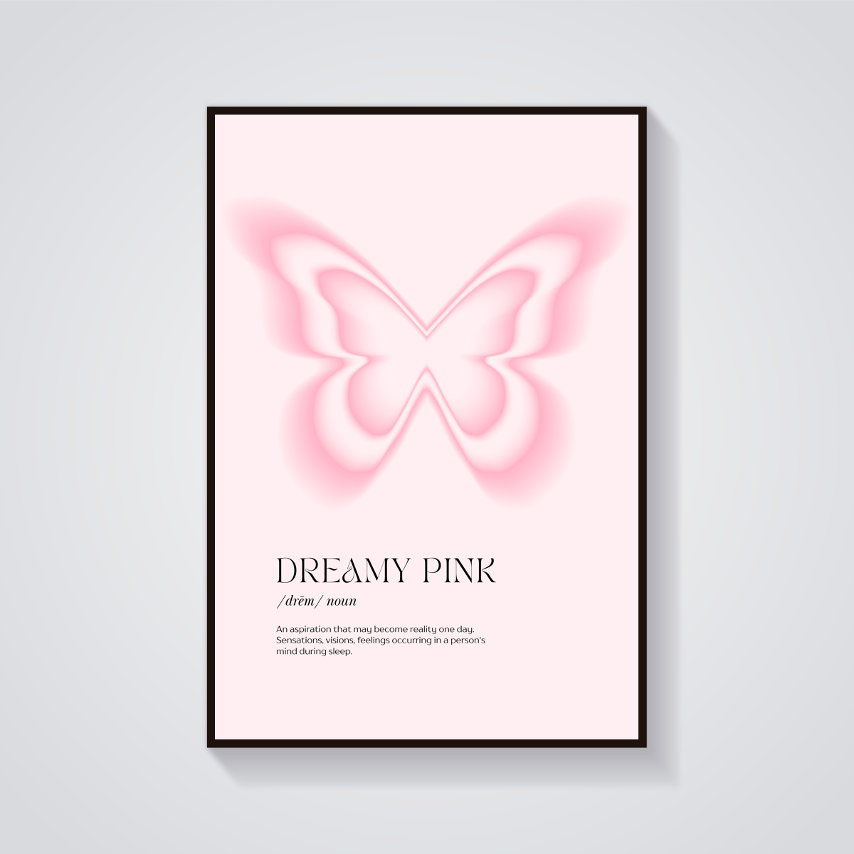 Pink Butterfly Dream Poster